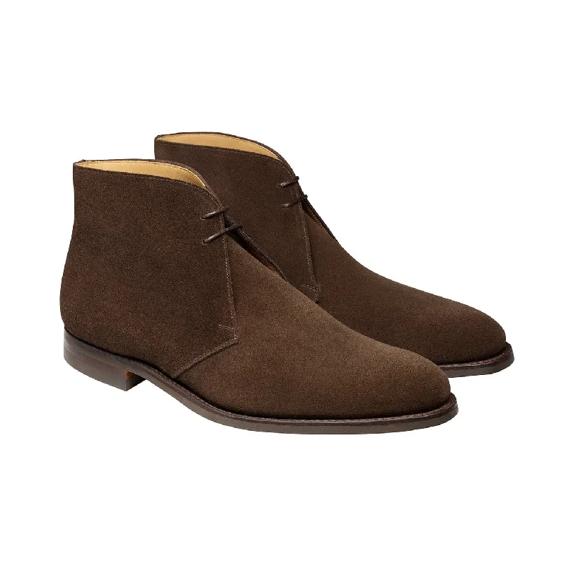 Comfortable Snow Footwear Upton Dark Oak Suede