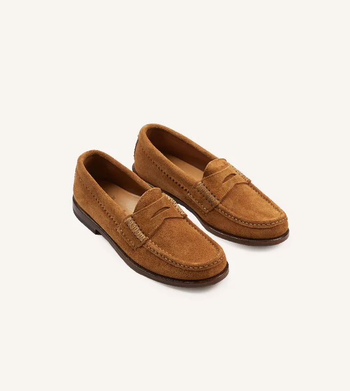 Fashionable Hiking Boots Yuketen Brown Leather Rob’s Loafer