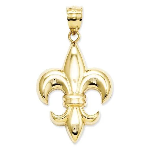 14KT Yellow Gold Fleur De Lis Charm