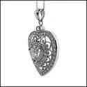 Cubic Zirconia Cz 2 Heart Pendant