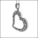 Cubic Zirconia Cz .50 Ct Heart Pendant