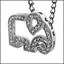 Cubic Zirconia Cz Elelphant Charm Pendant