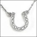 Cubic Zirconia Cz Horse Shoe Pendant