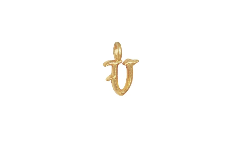 IX V Ice 22K Gold Plated Pendant