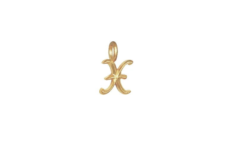 IX X Ice 22K Gold Plated Pendant