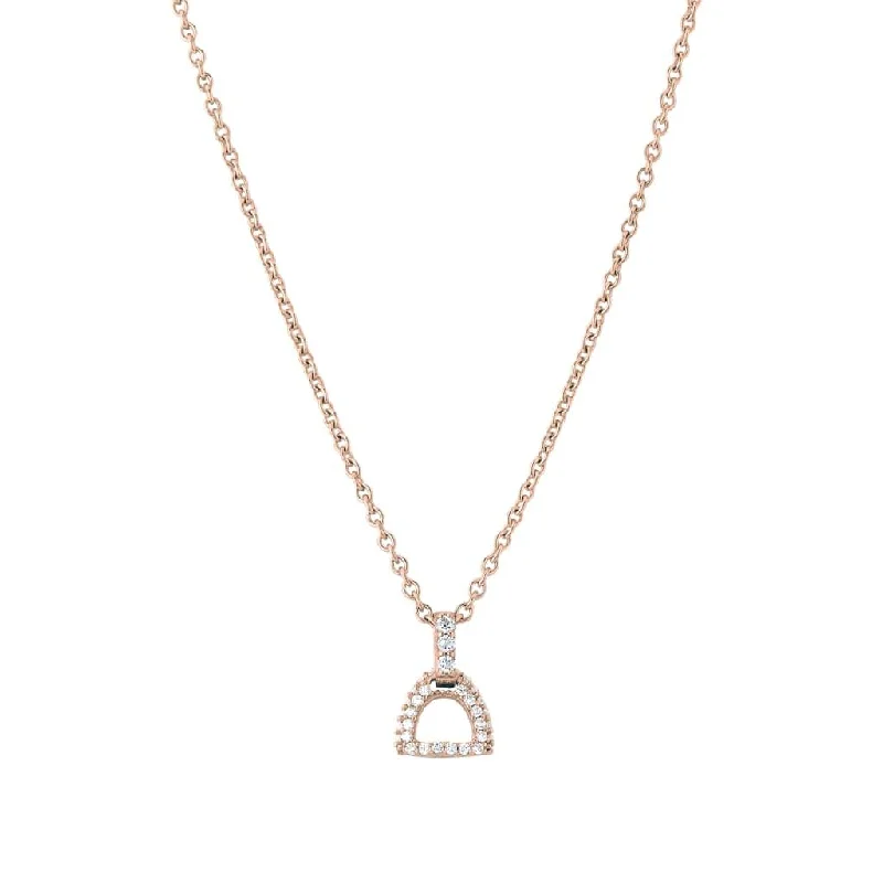 Fiontini 18K Rosegold Pendant w. 36 Diamonds