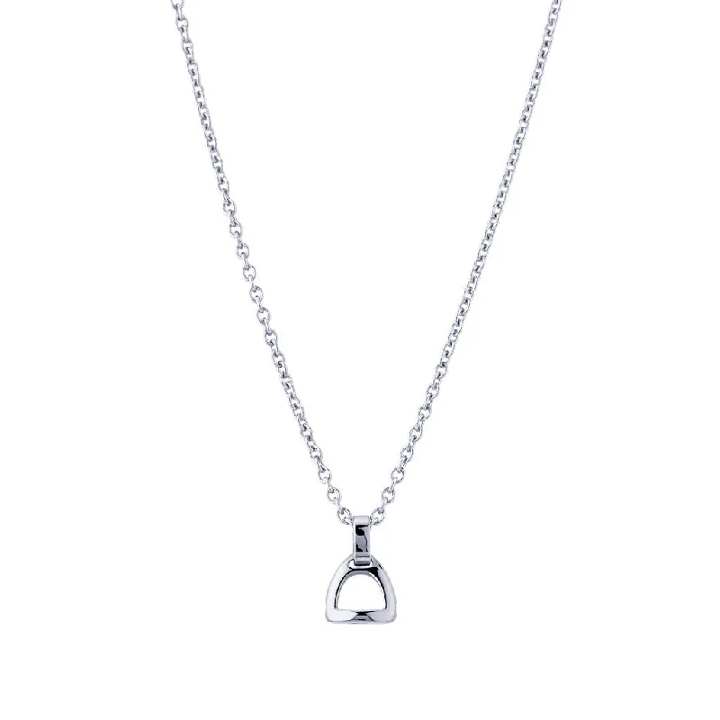 Fiontini 18K Whitegold Pendant w. 2 Diamonds