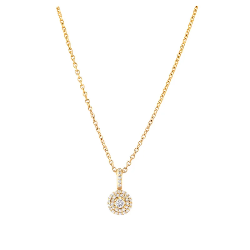 Matiné 18K Gold Pendant w. 37 Diamonds