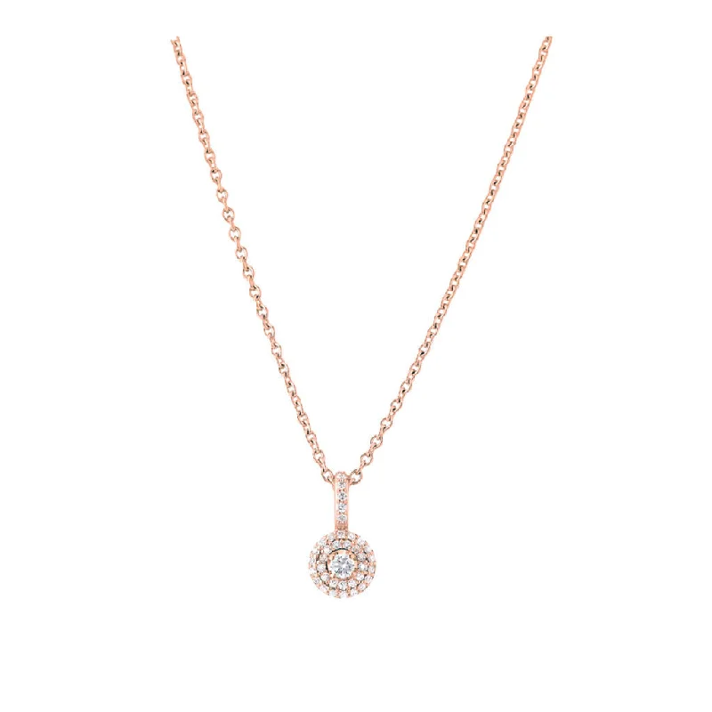 Matiné 18K Rosegold Pendant w. 37 Diamonds