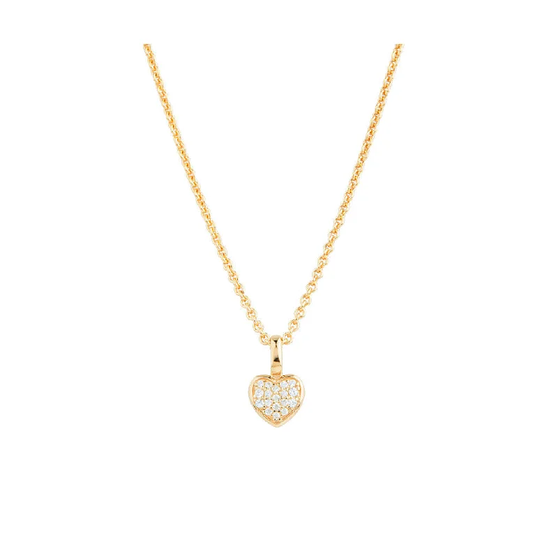 Prima Donna 18K Gold Pendant w. 18 Diamonds