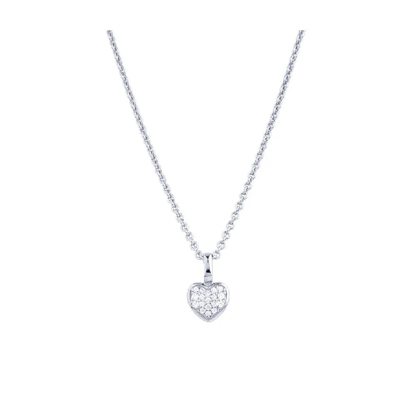 Prima Donna 18K Whitegold Pendant w. 18 Diamonds