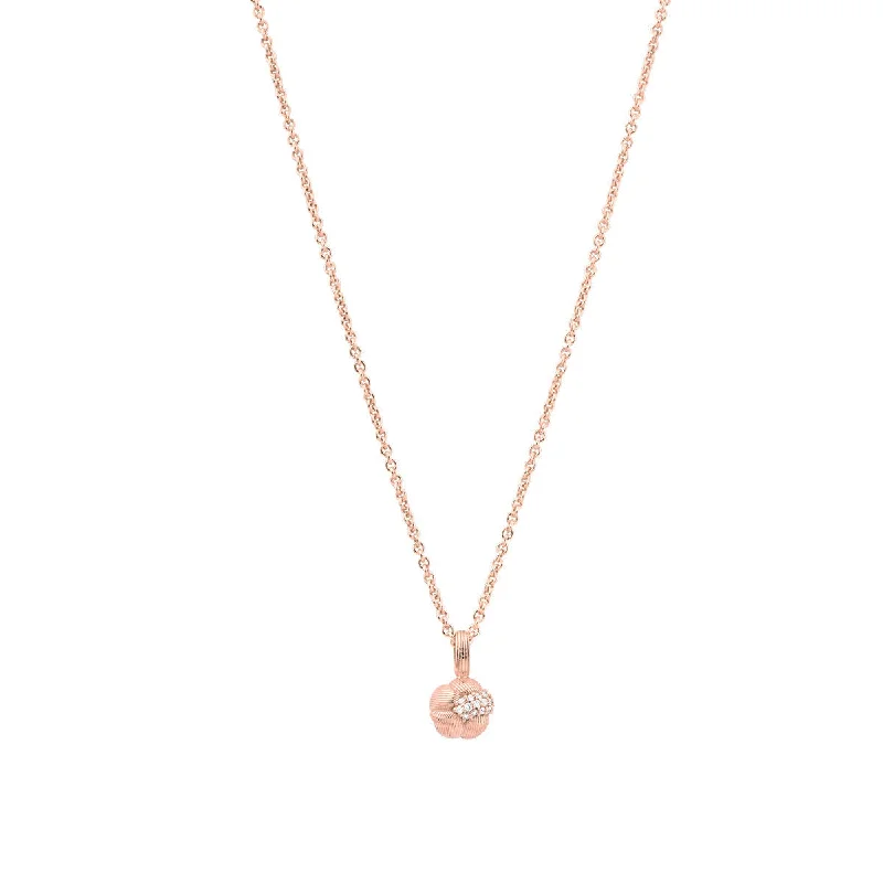 Savá 18K Rosegold Pendant w. 16 Diamonds