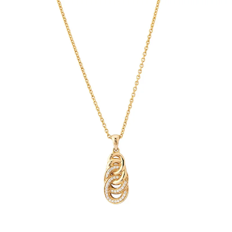 Sitana 18K Gold Pendant w. 31 Diamonds