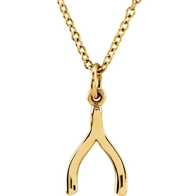 MINI WISHBONE PENDANT NECKLACE