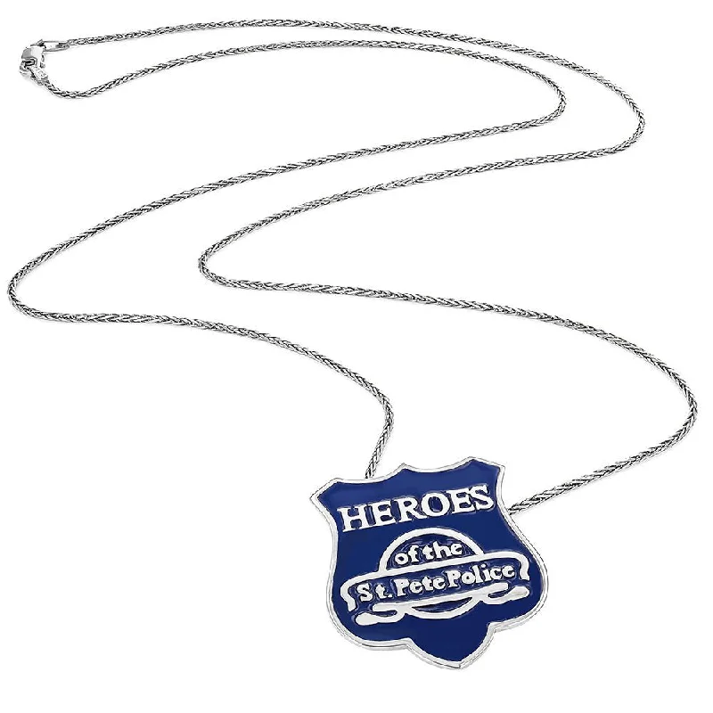 Sterling Silver Heroes Of The St. Pete Police Pendant