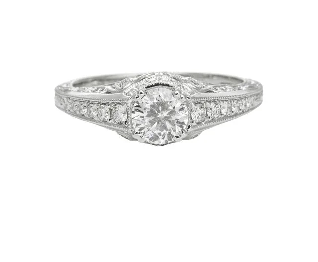 0.78cttw Diamond Ring with filigree