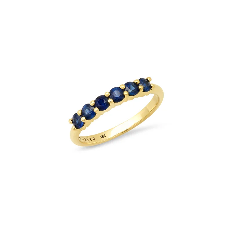 4-Prong Blue Sapphire Ring