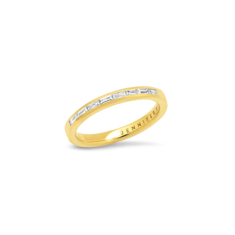 Channel Set Diamond Baguette Ring