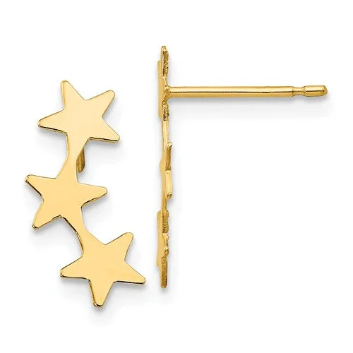 Children's Shooting Star Ear Climbers