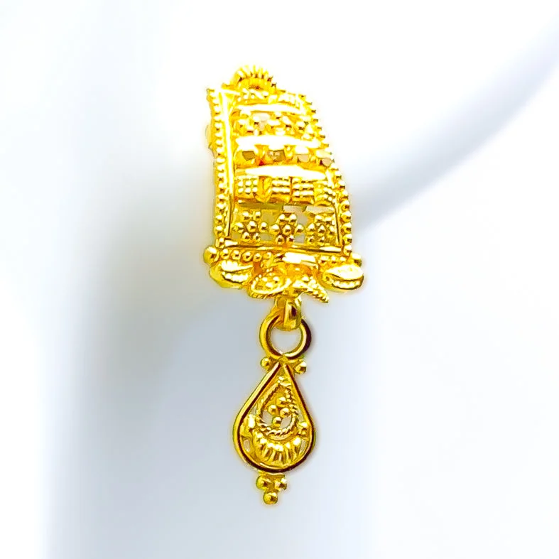 Delightful Lush 22k Gold Earrings