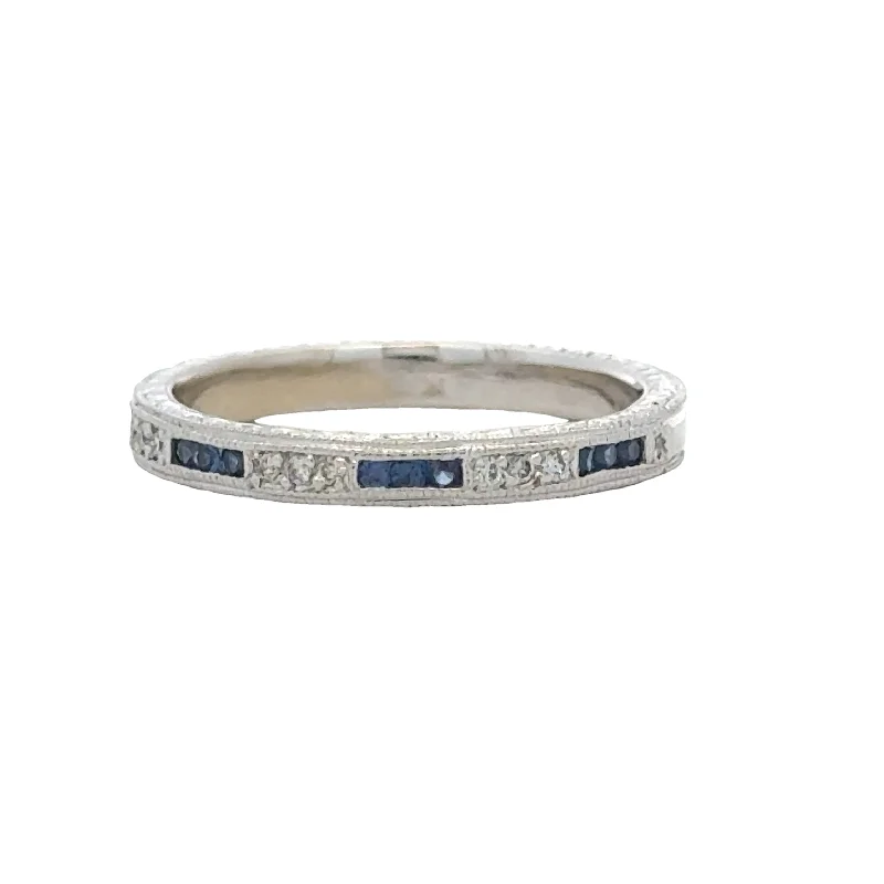 Diamond and Sapphire Band