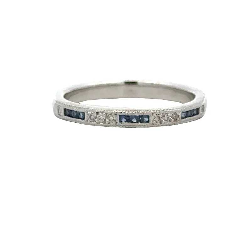 Diamond and Sapphire Band