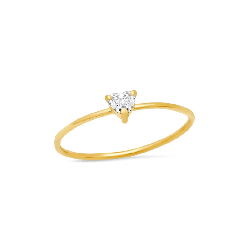 Heart-Cut Diamond Ring