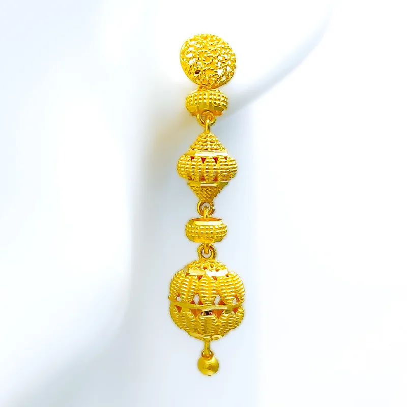 Opulent Regal 22k Gold Earrings