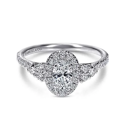 OVAL DIAMOND HALO RING