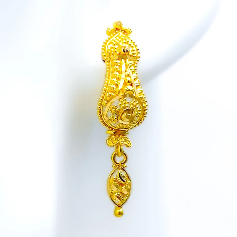 Palatial Radiant 22k Gold Earrings