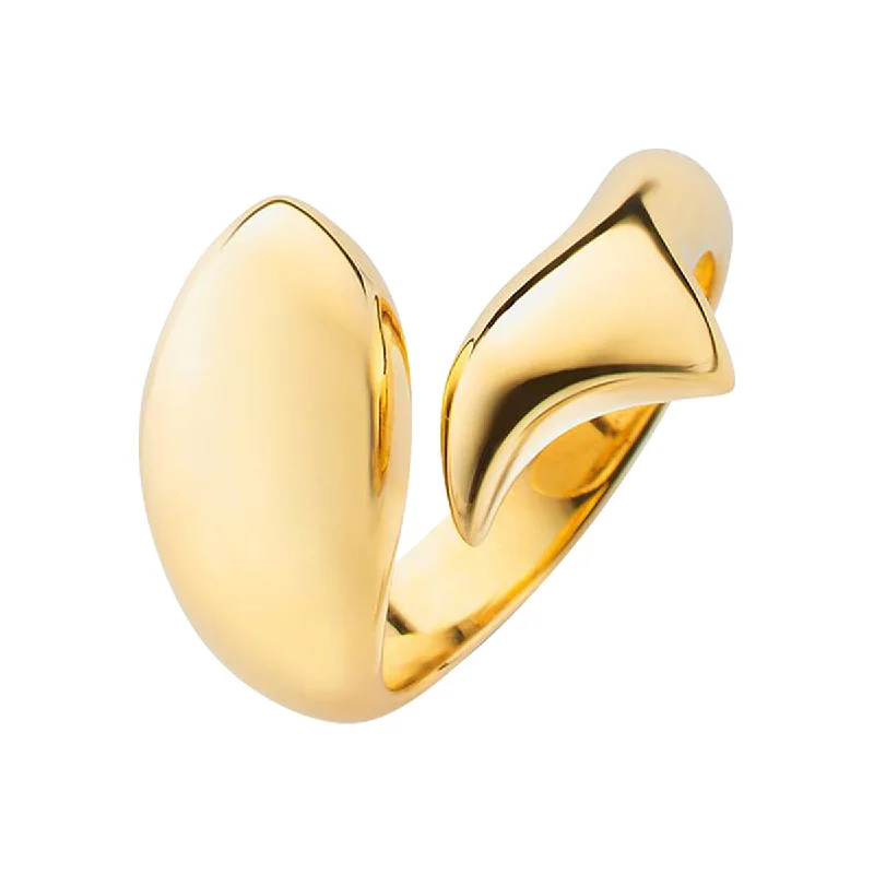 Perseverance 18K Gold Fish Ring