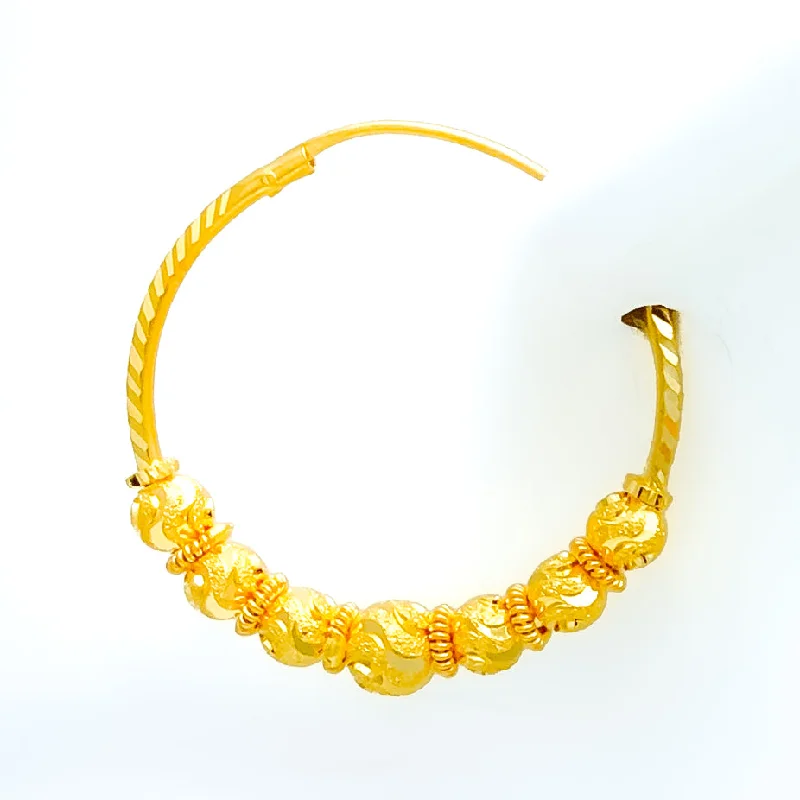 Radiant Blooming 22k Gold Bali