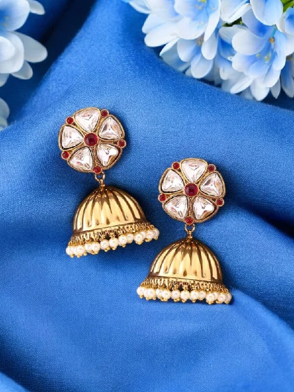 men’s hammered titanium ring Rani Bhagwati Jhumkis