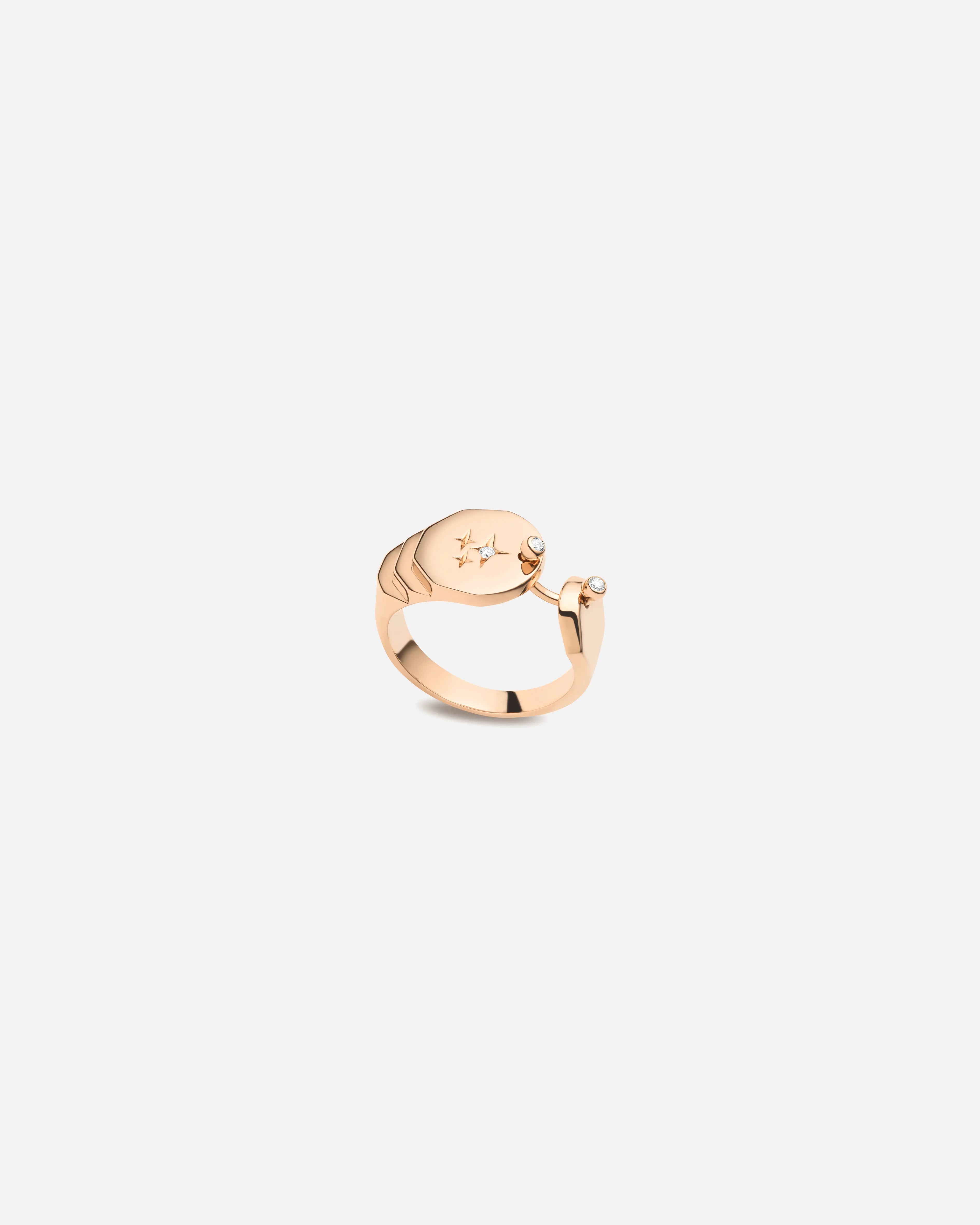 Rose Gold Mood Sparkles Ring