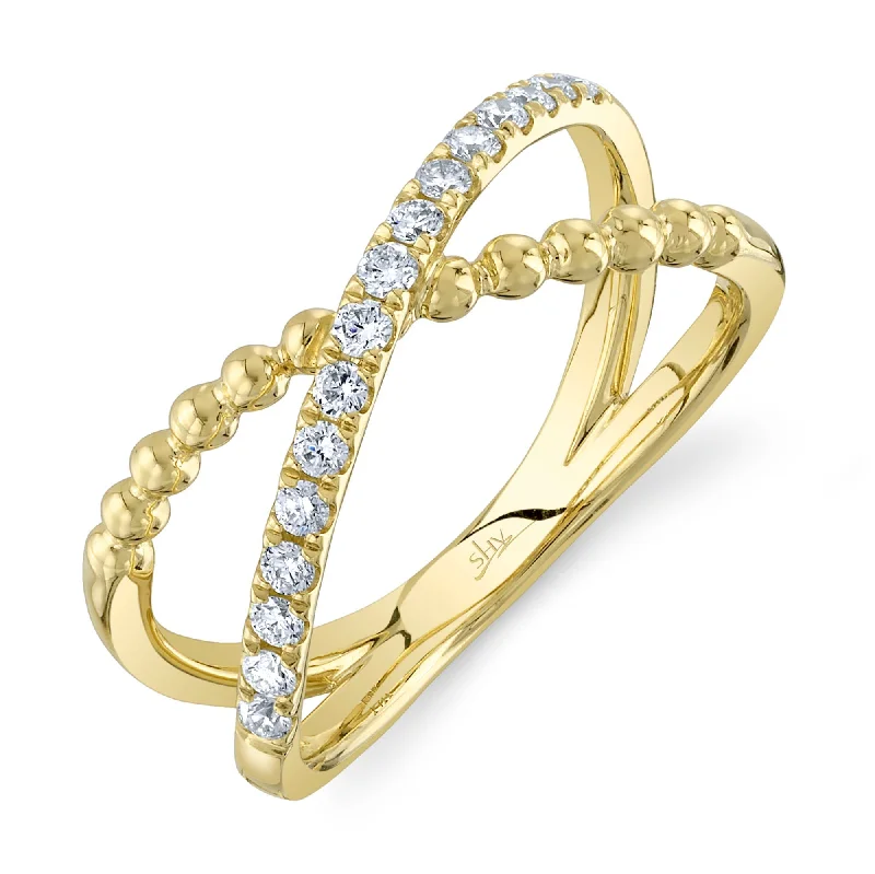 0.27CT DIAMOND BRIDGE RING