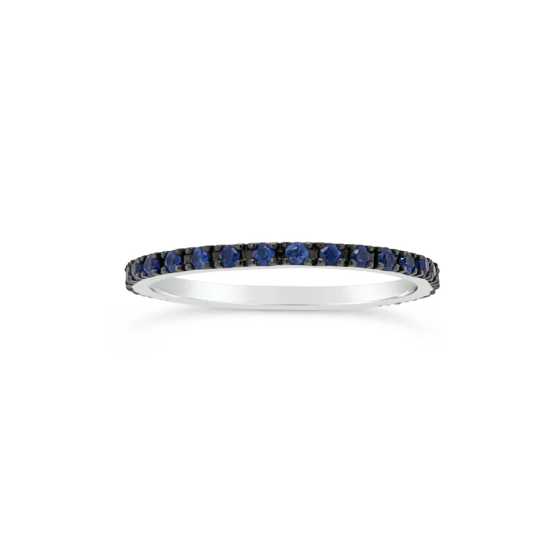 Simple Sapphire Eternity Band