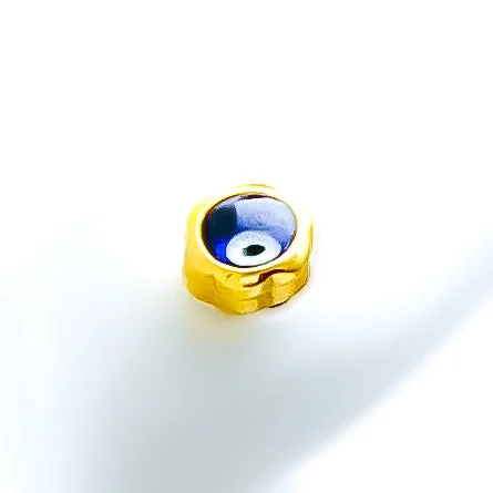 Stylish Mini Evil Eye 21k Gold Earrings