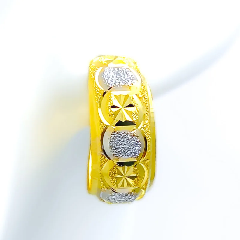 Two-Tone Chic 22k Gold Bali