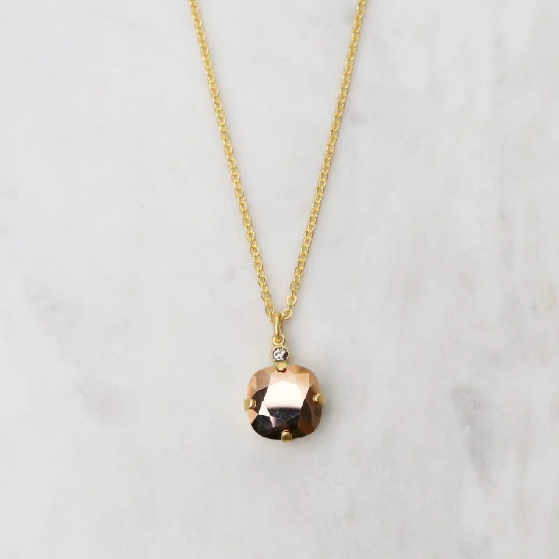 Large Rose Gold Pendant Necklace