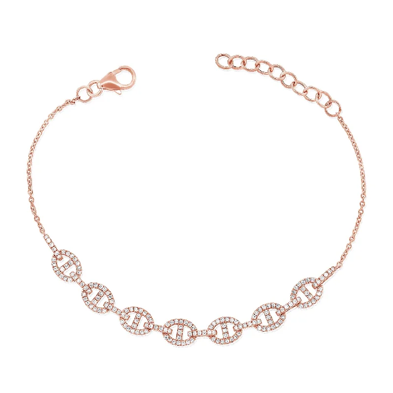 gemstone stacking rings colorful 14K Gold and Diamond Designer Marina Link Chain Bracelet gemstone stacking rings colorful 14K Gold and Diamond Designer Marina Link Chain Bracelet
