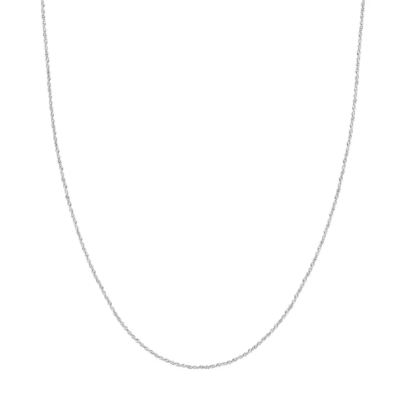 14k Gold Sparkle Cut Singapore Chain