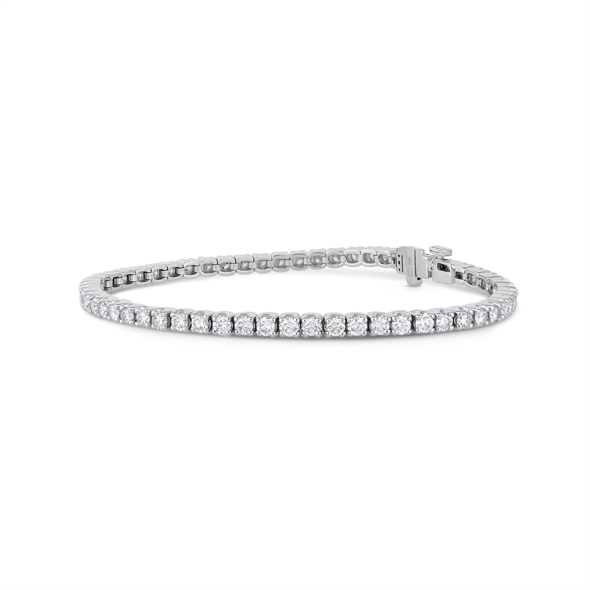 14K White Gold Diamond Tennis Bracelet