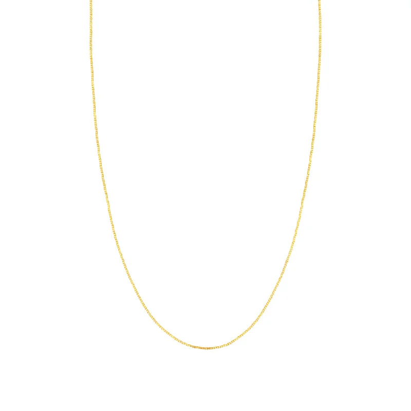 14kt Yellow Gold .96mm Box Chain, 30"