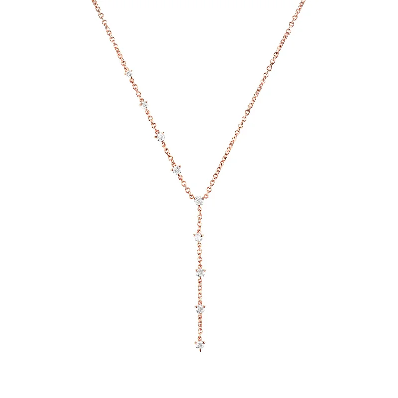 Sparkler Lariat - Rose Gold