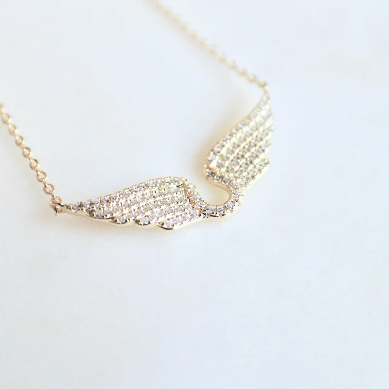 Angel wings necklace