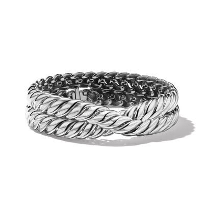 David Yurman 8.5mm Sculpted Double Wrap Bracelet