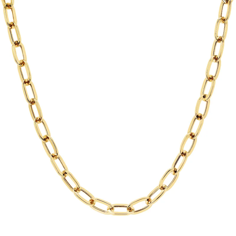 Jumbo Link Necklace - Yellow Gold