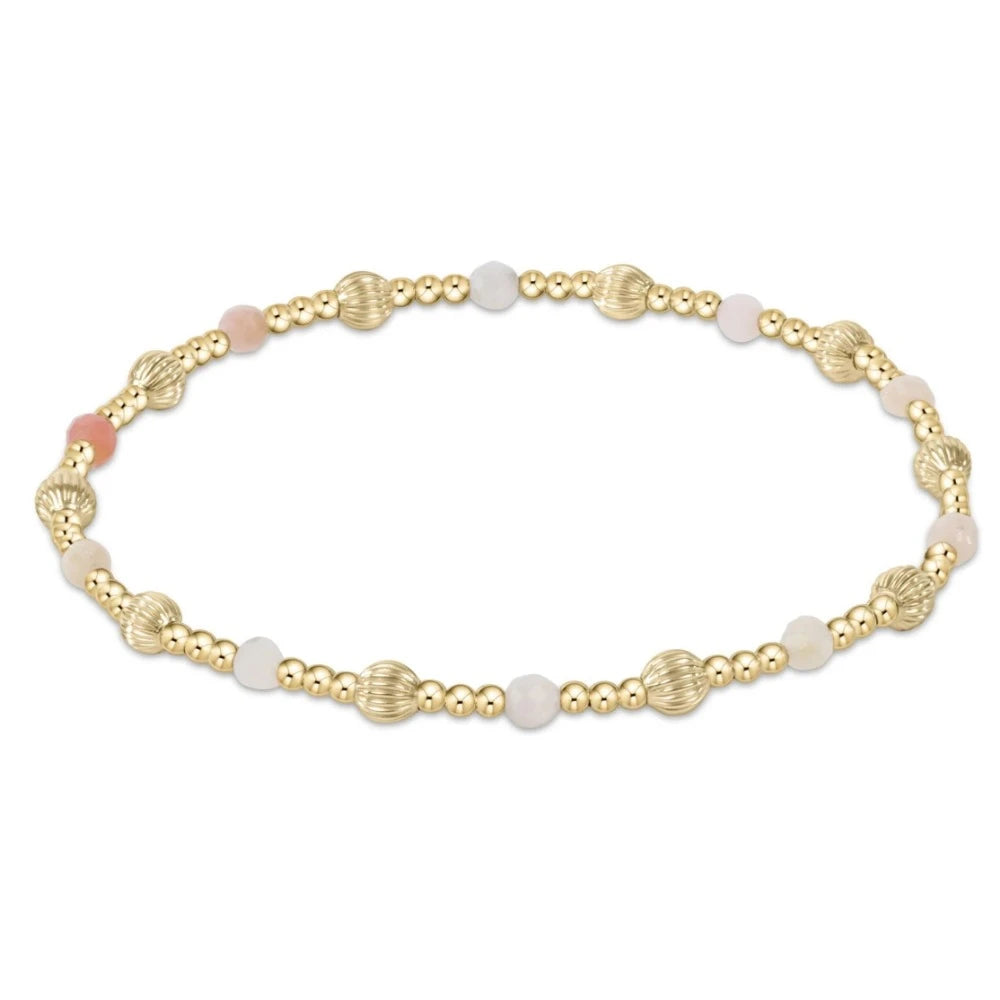 enewton Extends Dignity Sincerity Pattern Gold Bead Bracelet