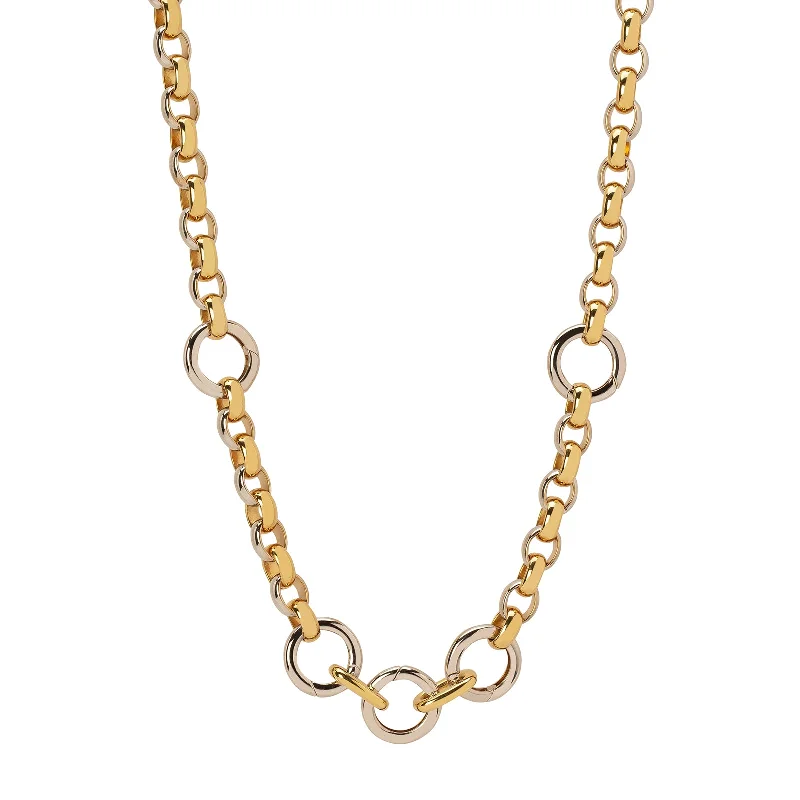 Oversized Belcher Chain - Yellow & White Gold