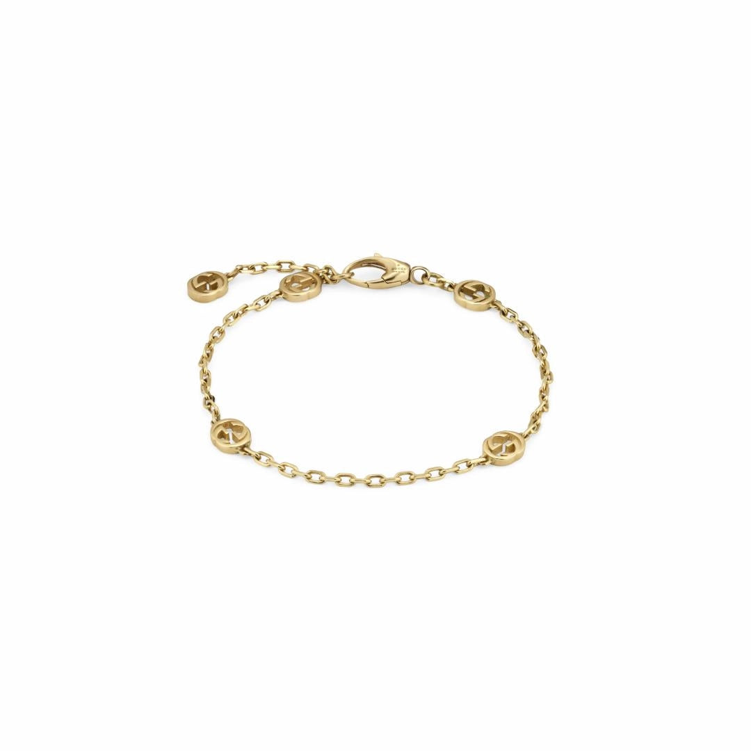 Gucci 18K Yellow Gold Interlocking G Bracelet